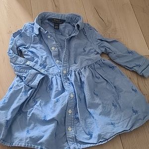 Polo Ralph Lauren blue toddler 2t dress